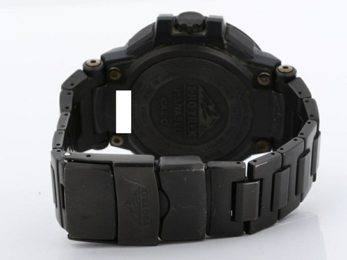 Casio Watch Protrek Manaslu Black PRX-8000YT-1JF Titanium Used in Japan