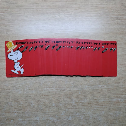 Rare Snoopy playing cards red Nintendo Sanrio Used in Japan