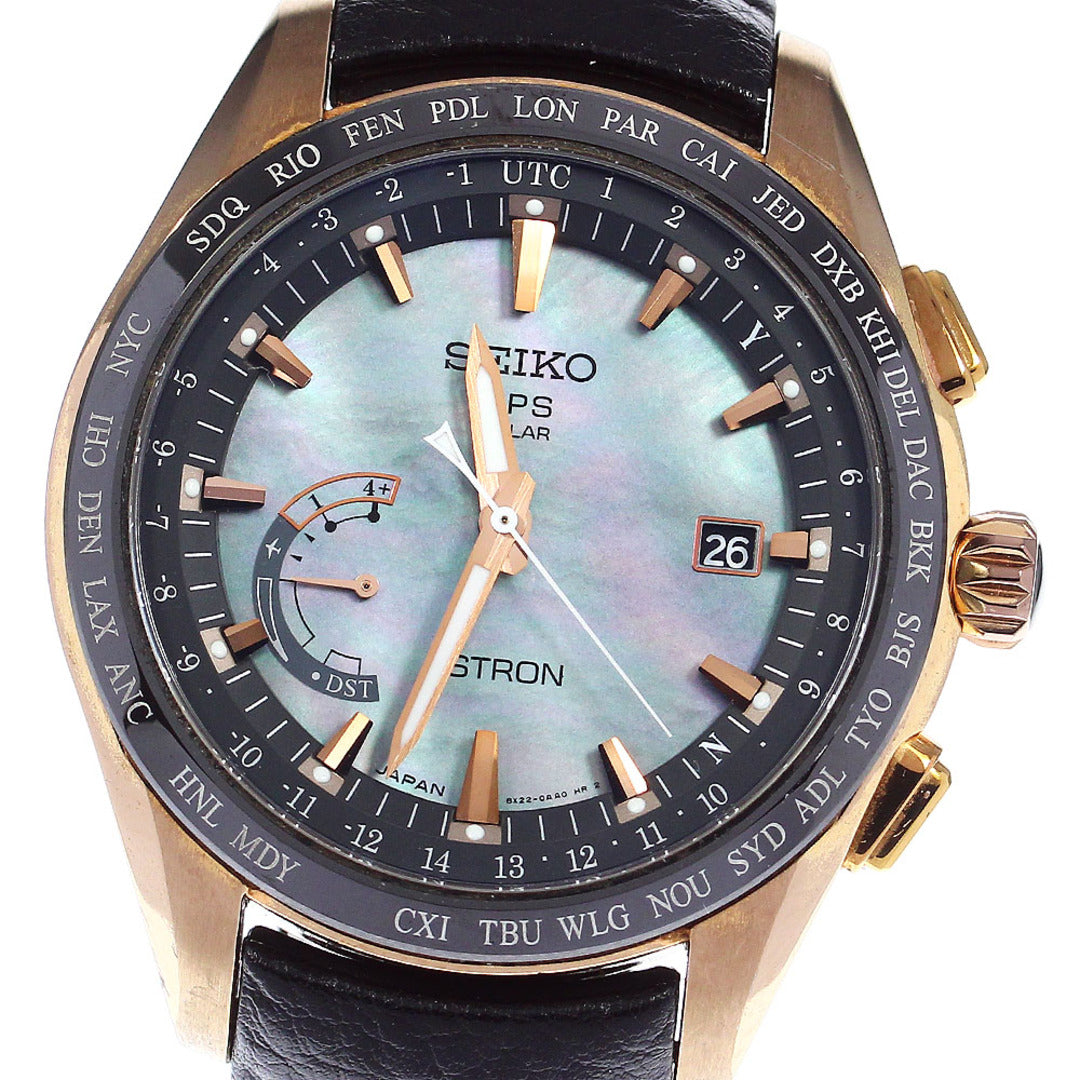 Seiko Watch SBXB105 Astron Novak Djokovic 2016 Limited Date Solar Radio Men's Us