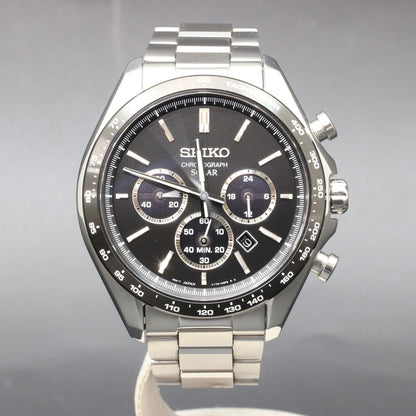 Seiko Watch Selection Chronograph Solar SBPY167 V175-0FA0 w/box Used in Japan