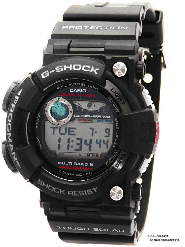 Casio Watch G-Shock Frogman GWF-1000-1JF Men's Solar Radio Used in Japan