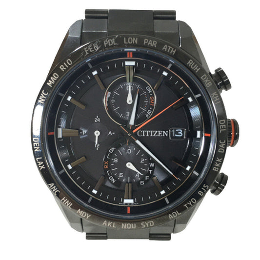 Citizen Attesa Eco Drive Radio Solar Watch AT8185-62E Black Titanium H800-T02587