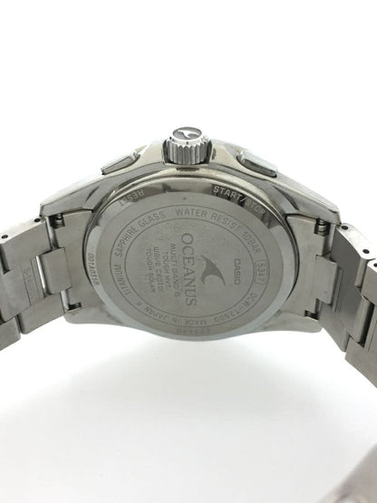 Casio Watch Oceanus Radio Wave Solar Analog Titanium Used in Japan