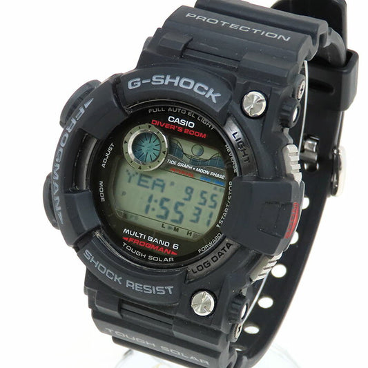 Casio Watch G-Shock Frogman Solar Radio Black Dial GWF-1000-1CR Used in Japan