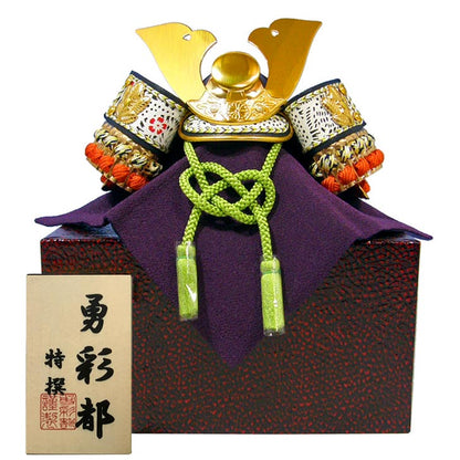 Mini Helmet Samurai Made by Tadayasu Okosh Gem of Japan