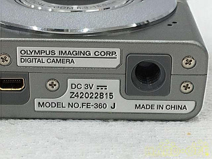 OLYMPUS Digital Camera Model number: FE-360 Used in Japan