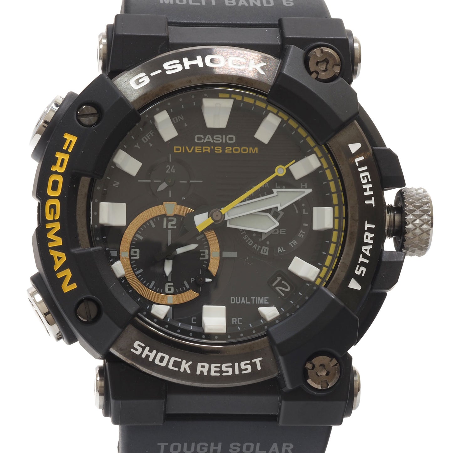 Casio Watch G-SHOCK FROGMAN Solar radio GWF-A1000-1AJF Black dial Used in Japan