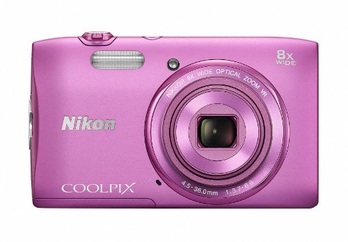 Nikon Digital Camera COOLPIX S3600 8x zoom 20.05 million pixels Azalea Pink Used