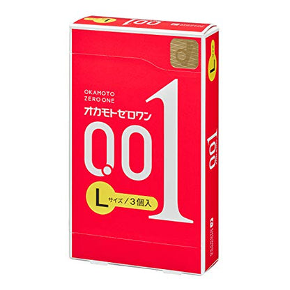 Okamoto Zero One 0.01mm L size Polyurethane (PU) 12pieces(3 pieces×４box) Japa