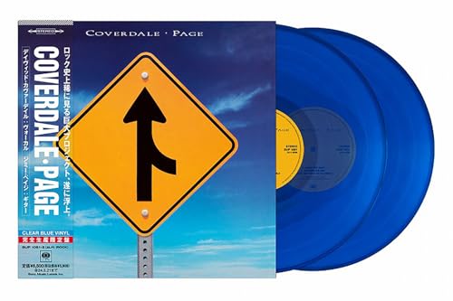 Coverdale Page 2LP Analog Record Japan Limited Transparent Blue Vinyl  JPN