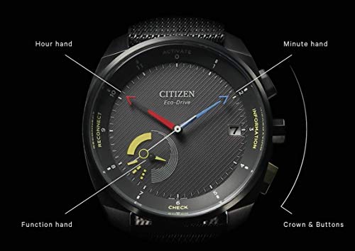 Citizen Eco-Drive Light Powered Smart Watch Riiiver BZ7005-74X Men's Black Japan