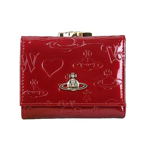 DIQUE Women's Bifold Wallet Popular Clasp Wallet Women's 13VV110 (Red) New