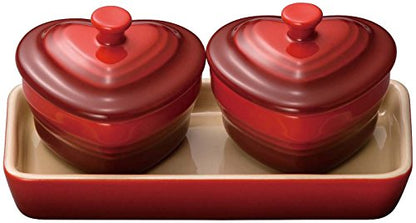 Le Creuset Heat Resistant Container Miniature Rum Can d'Amour Set New From JPN