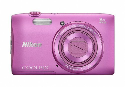 Nikon Digital Camera COOLPIX S3600 8x zoom 20.05 million pixels Azalea Pink Used