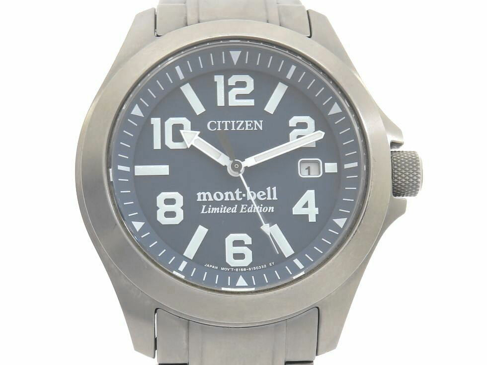 Citizen Watch PROMASTER x mont-bell Eco-drive Quartz BN0121-21L Used in Japan