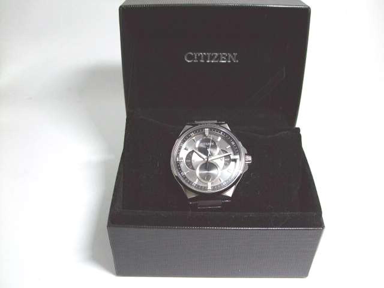 Citizen Watch Triple Calendar Moon Phase BU0060-09H Used in Japan