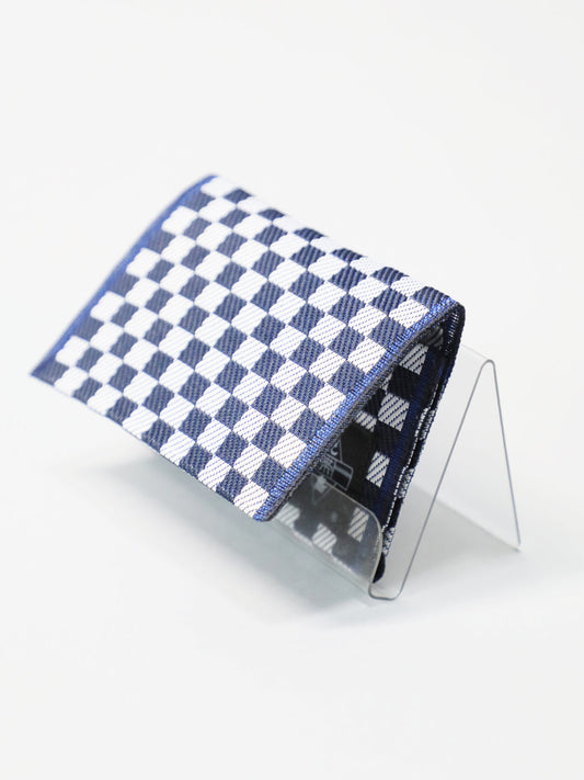 Tatami beri ichimatsu Business Card Holder, Tatami edge tape checkered pattern Japan
