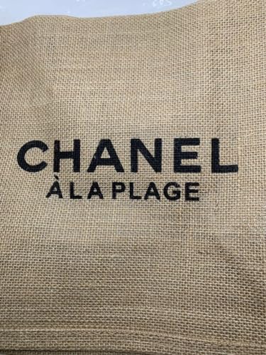 Rare Chanel novelty tote bag material linen New From Japan