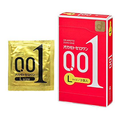 Okamoto Zero One 0.01mm L size Polyurethane (PU) 12pieces(3 pieces×４box) Japa