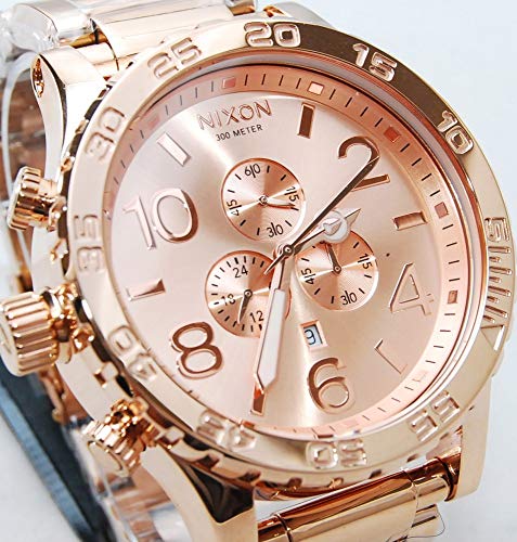 Nixon Watch THE 42-20 CHRONO A037-897 Pink Gold ALL ROSE GOLD From Japan