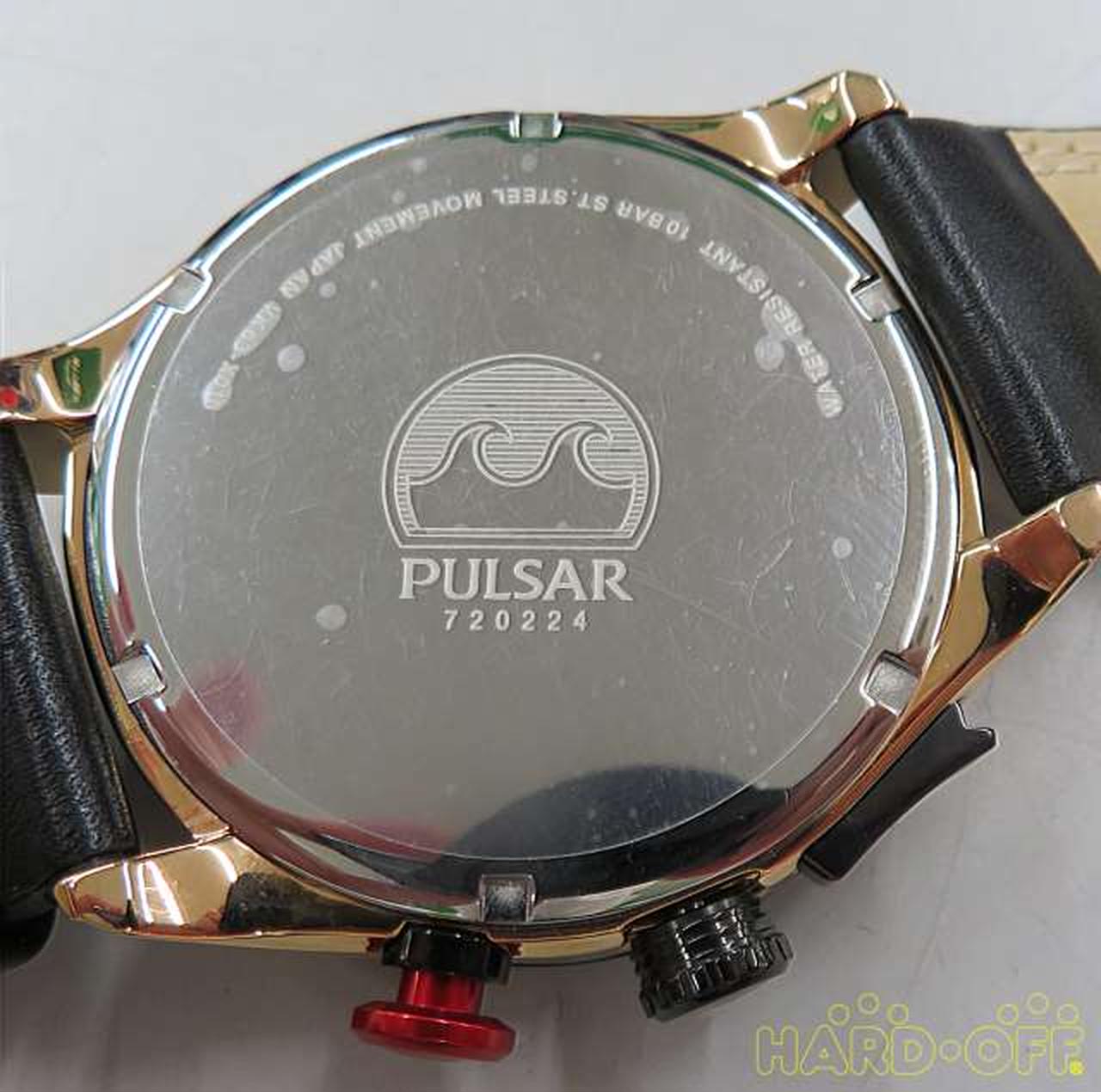 Near Mint Seiko Watch PULSAR VK63-X016 Chronograph Used in Japan