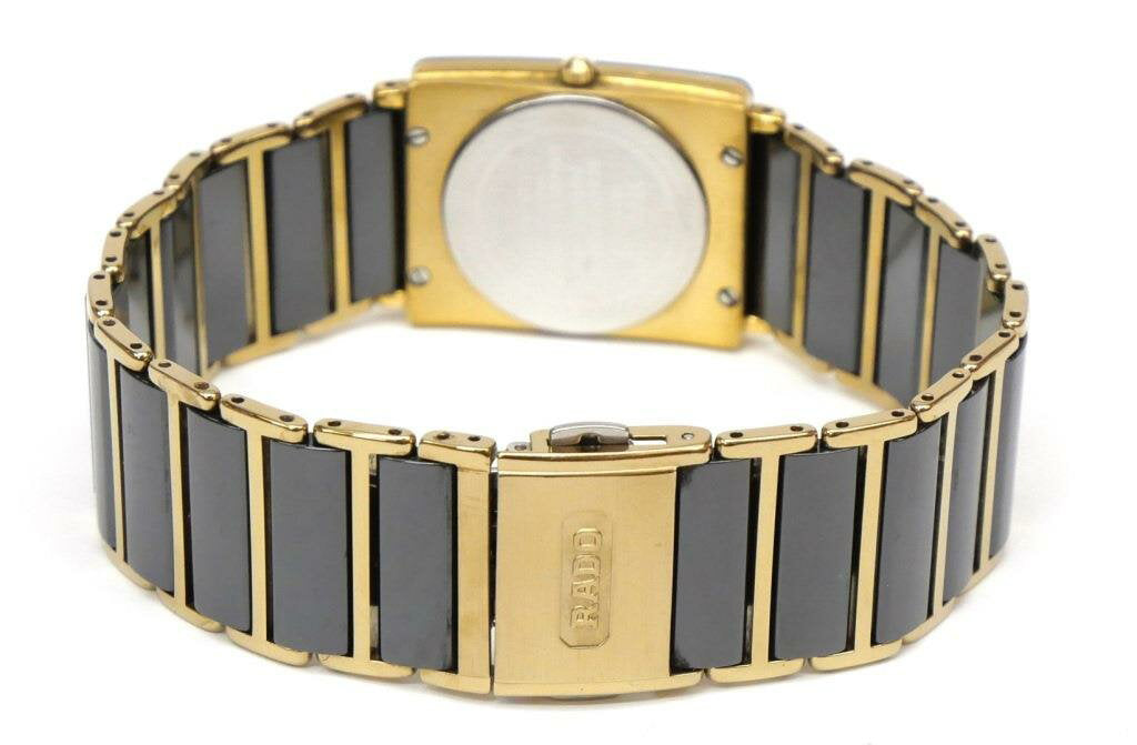 RADO クォーツ腕時計 ブラック/ゴールド RADO ブラック ゴールド クォーツ時計