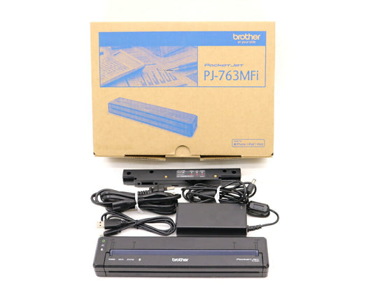 Brother PocketJet PJ-763MFi Mobile Printer Compatible with A4 Bluetooth Connecti