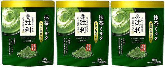 Japan Kyoto Tsujiri Instant Green Tea with Milk  9Bags (160g x 3Bags x3）F/S