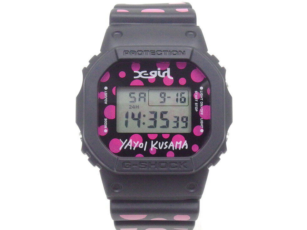 Casio Watch G-SHOCK ×  Yayoi Kusama X-girl Collaboration DW-5600VT Used in Japan