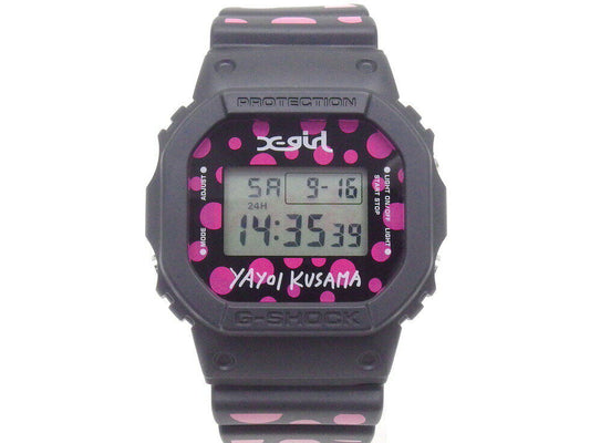 Casio Watch G-SHOCK ×  Yayoi Kusama X-girl Collaboration DW-5600VT Used in Japan