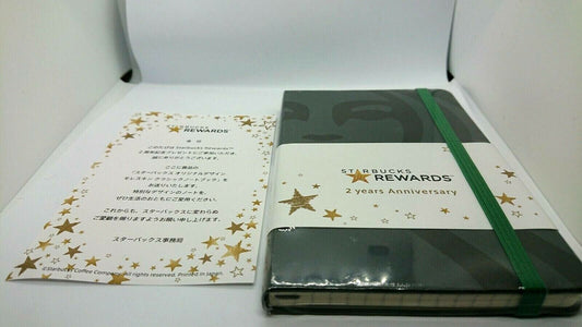 Rare Starbucks Moleskine Notebook 2nd Anniversary Novelty Japan Free Shipping