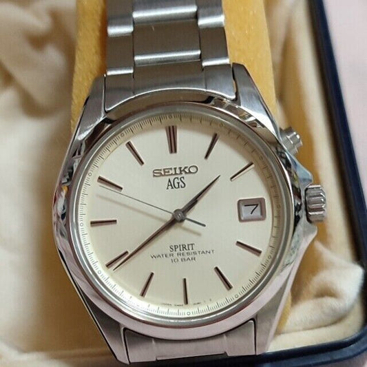 Mint Seiko watch Kinetic-AGS 5M42/5M43 Used in Japan