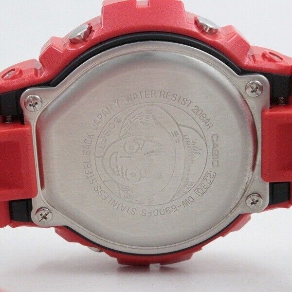 Casio Watch G-SHOCK × One Piece Monkey D. Luffy Model DW-6900FS Used in Japan