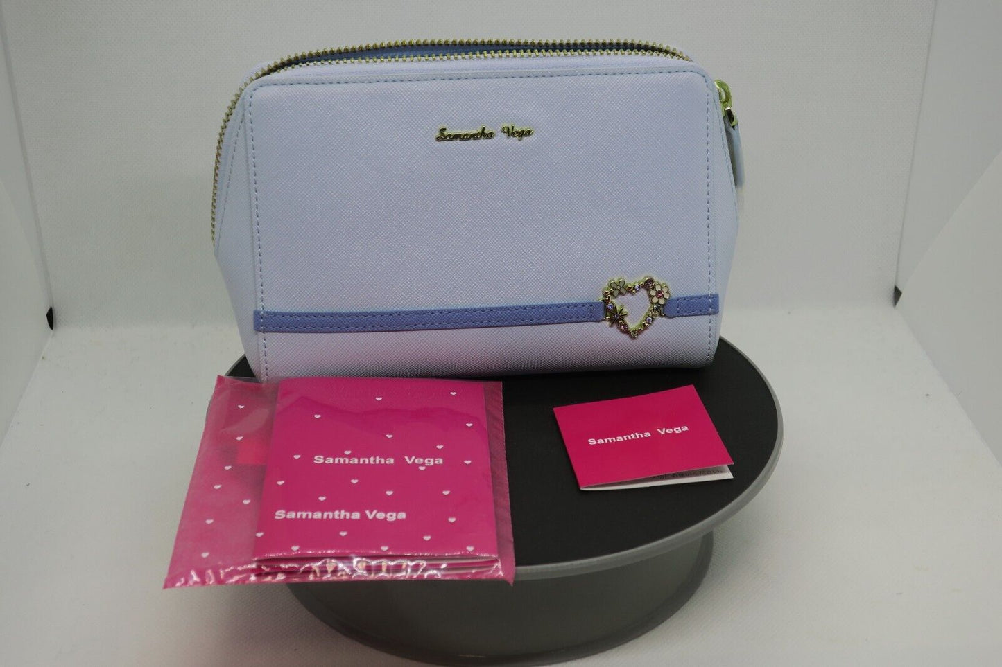 Samantha Vega Mini Pouch Light Blue Women Used in Japan