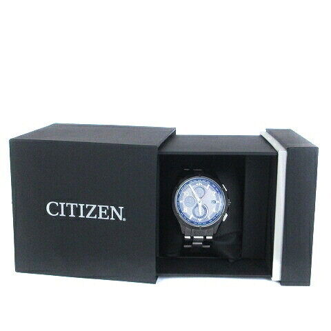 Citizen Watch Atessa Black Titanium Analog Eco Drive Radio H800-T02 Used in JPN