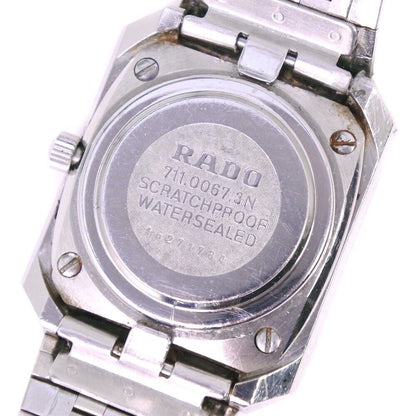 Rado DIASTAR 711.0067.3N watch SS quartz ladies black dial Used in Japan