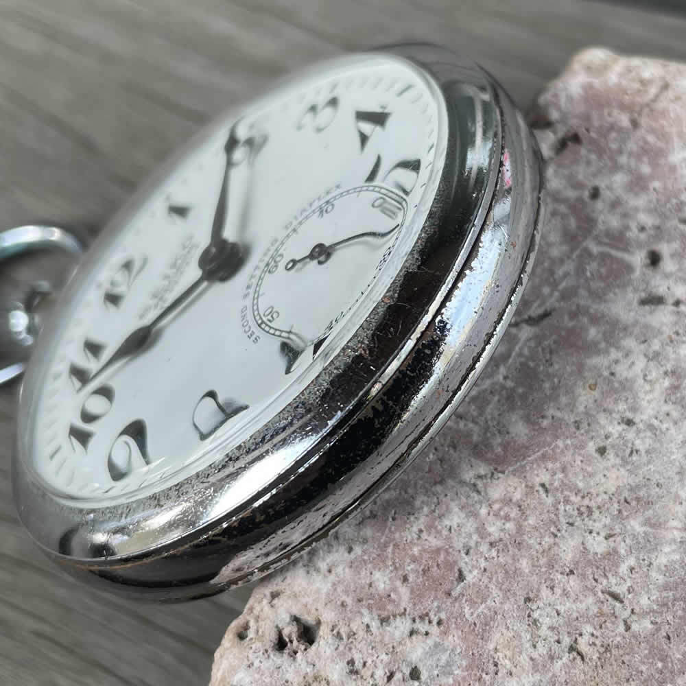 GA】SEIKO PRECISION 9119-0020T 懐中時計 手巻 15石 スモセコ