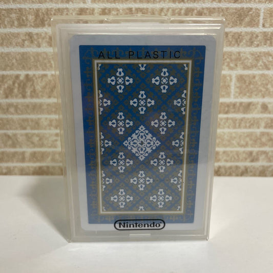 Nintendo playing card ALL PLASTIC blue unused From Japan