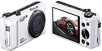 Casio Digital Camera EXILIM EX-ZR200 White Used in Japan