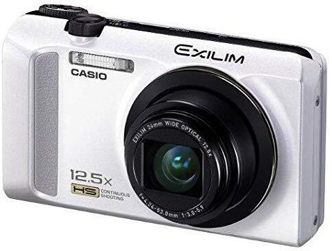 Casio Digital Camera EXILIM EX-ZR200 White Used in Japan