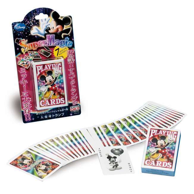 New Big makeover playing cards Mickey Mouse Magic Tenyo From Japan