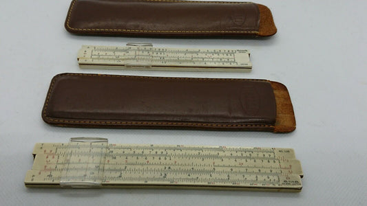 Vintage Henmi slide rule SUN HEMMI set of 2 with box From Japan