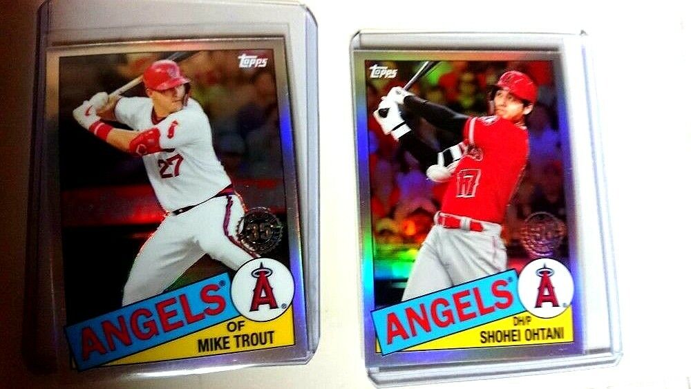 Card Shohei Ohtani mike trout topps 35th From Japan