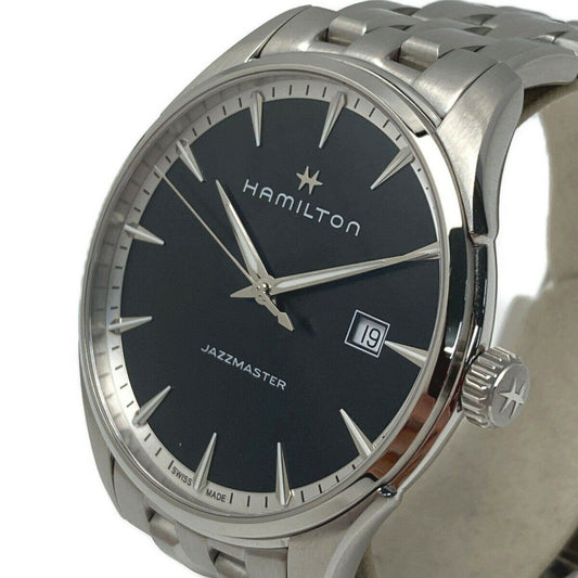 Hamilton Watch Jazzmaster H324510 Black Quartz Men's Used in Japan