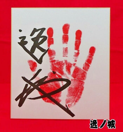 Japan Sumo Wrestler Handprint colored paper Made in Japan Free Shipping