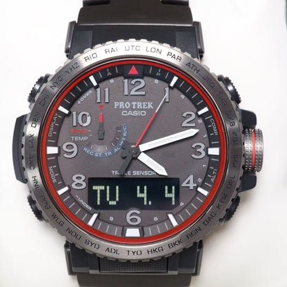 Near Mint Casio PROTREK Watch Men's Tough Solar world time Used in Japan