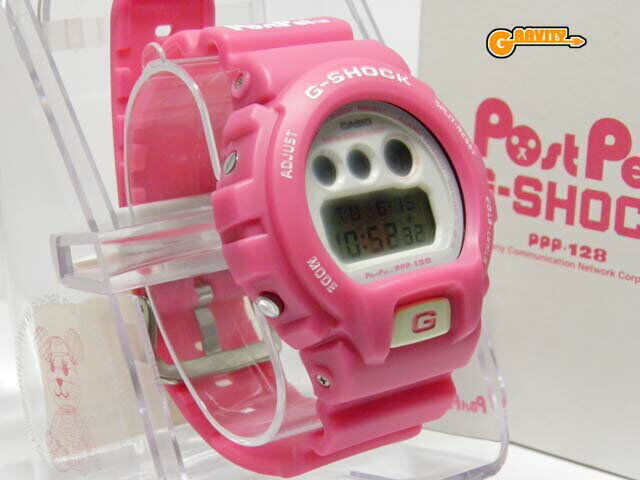 Near Mint Casio Watch G-SHOCK PostPet Momo Model DW-6900BMO-9JR Used in Japan