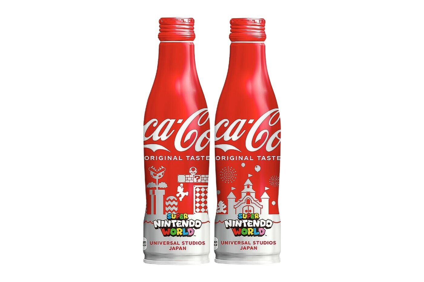 Coke Super Nintendo World Japan Limited cola empty bottles 4-piece set USJ