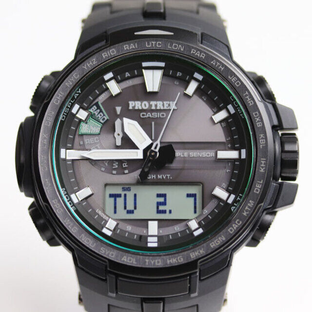 Casio Pro Trek Watch solar radio wave PRW-S6100Y-1JF men's Used in Japan