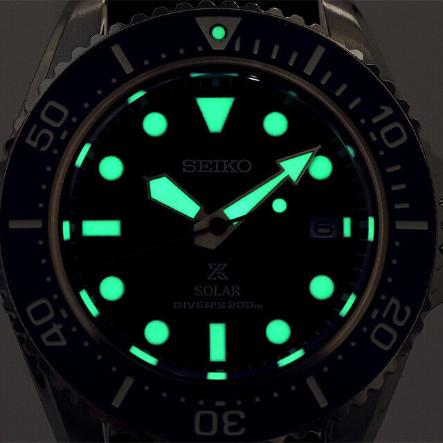 Mint Seiko Watch Prospex Diver Scuba Solar Men's SBDJ055 Used in Japan